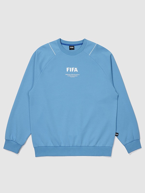 [FIFA 1904]파이핑 포인트 레귤러 핏 맨투맨 BLUE (FF32MR52U_220)
