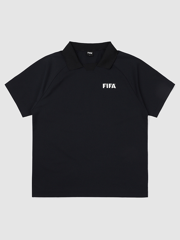 [FIFA 1904]에센셜 레귤러 폴로 티셔츠 BLACK (FF3ATC36U_160)