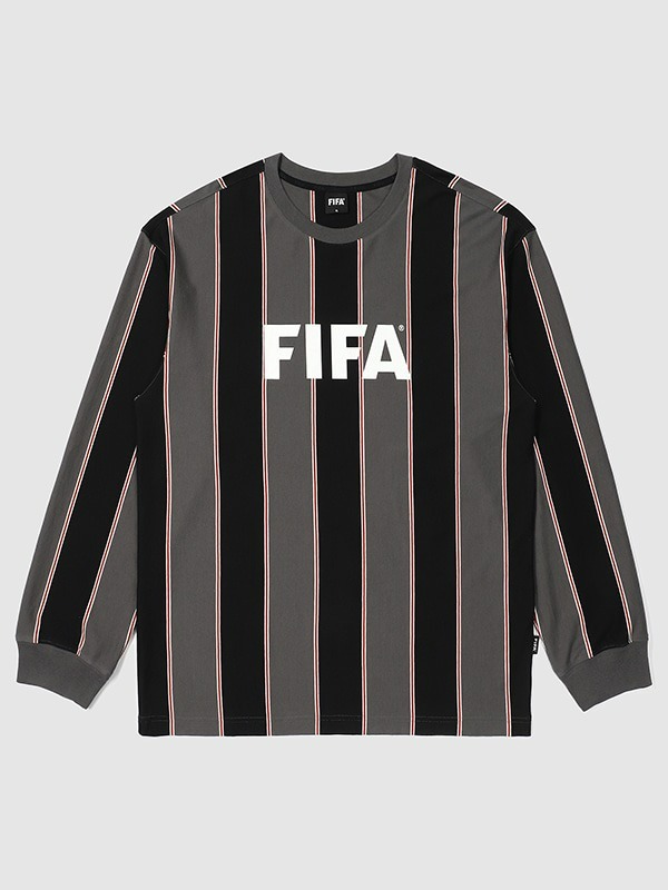 [FIFA 1904] 스트라이프 티셔츠 그레이(FF23TL03U_130)