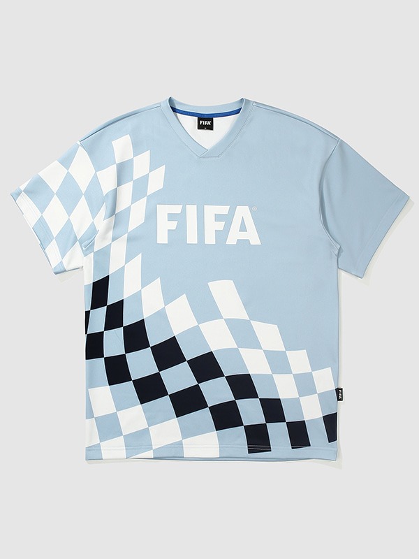 [FIFA 1904] 레퍼리 플래그 브이넥 티셔츠 블루(FF23TH03U_220)