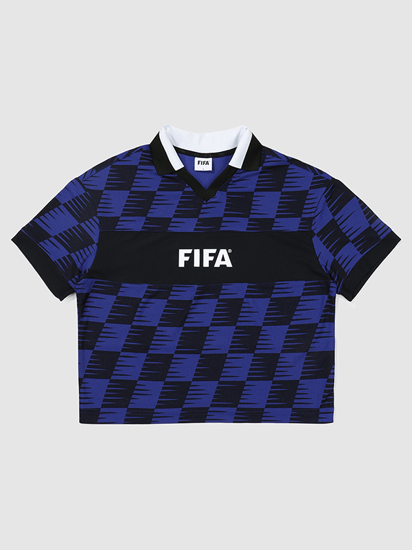 [FIFA 1904]우먼스 폴리 메쉬 그래픽 티셔츠 D/BLUE (FF32TH34W_230)