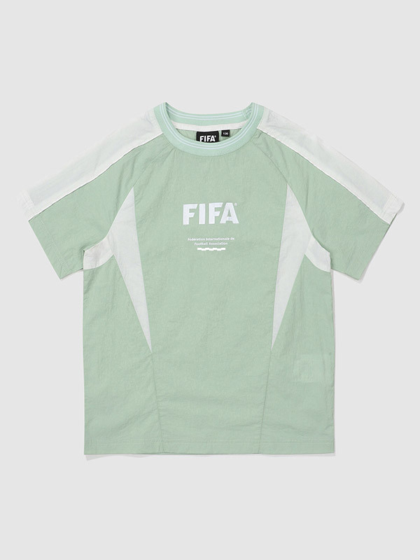 [FIFA 1904 KIDS] 우븐 배색 티셔츠 GREEN (FK32PI50U_710)