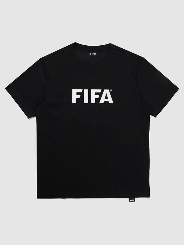[FIFA 1904]에센셜 빅로고 레귤러 티셔츠 BLACK (FF3ATH11U_160)
