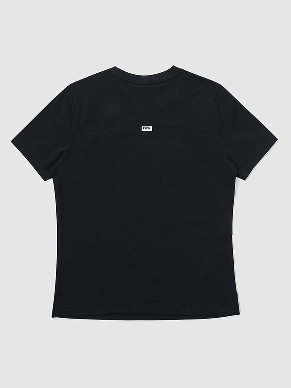 [FIFA 1904]에센셜 우먼 슬림 티셔츠 BLACK (FF3ATH12W_160)