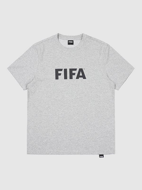 [FIFA 1904]에센셜 빅로고 레귤러 티셔츠 M/GREY (FF3ATH11U_140)